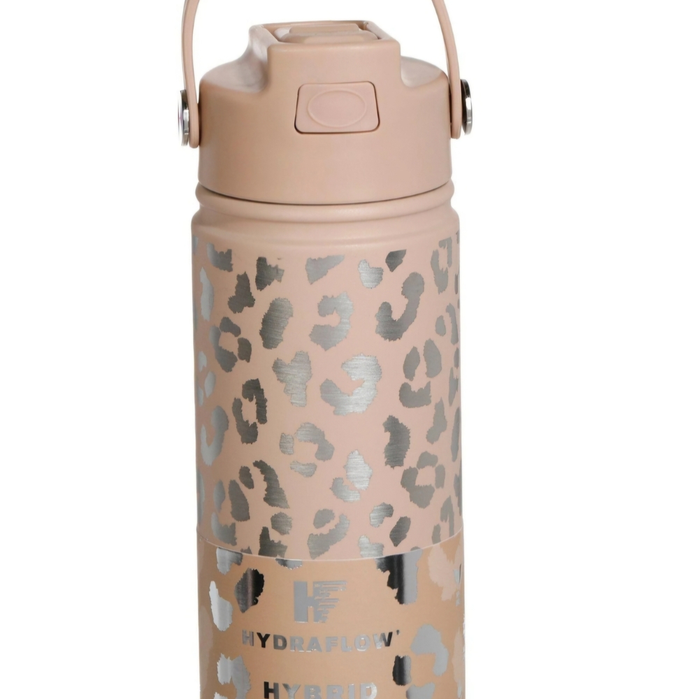 Tan Leopard Print Tumbler
